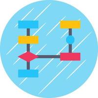 Flowchart Vector Icon Design