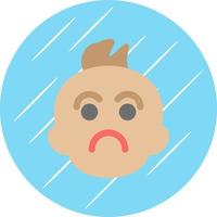 Sad Baby Vector Icon Design