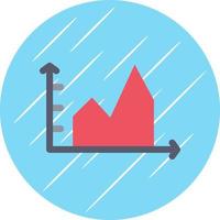 Filled Graph Vector Icon Design