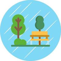 Park Landscape Vector Icon Design