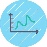 Bell Shaped Graph Vector Icon Design