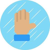 Raise Hand Vector Icon Design