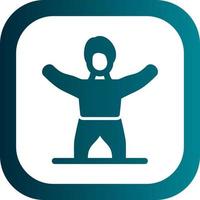 Gym Stretch Vector Icon Design