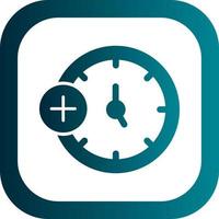 Medical Clock Vector Icon Design