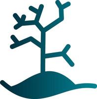 diseño de icono de vector de árbol seco