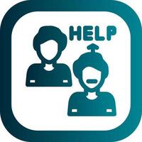 Ask For Help Vector Icon Design