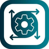 Data Transformation Vector Icon Design