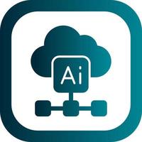 Cloud Based Architecture Vector Icon Design