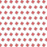 Clovers leave, flower pattern on a white background. Template for Valentine's Day, wedding, St.Patrick 's Day. vector