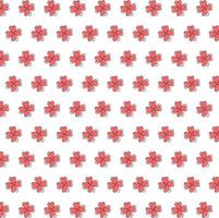 Clovers leave, flower pattern on a white background. Template for Valentine's Day, wedding, St.Patrick 's Day. vector