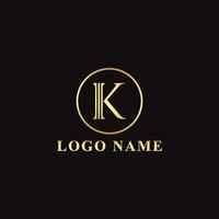 Vector letter k logo concept for royal brand