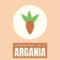 ilustración vector gráfico de Argania Fruta y hojas, Perfecto para internacional día, internacional día de arganía, celebrar, saludo tarjeta, etc.