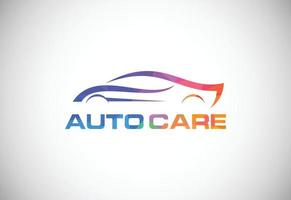 Low poly style logo sign symbol for the automotive company vector