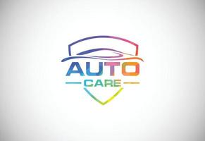 Low poly style logo sign symbol for the automotive company vector