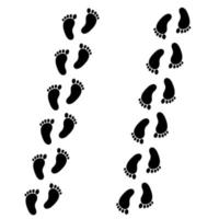 foot step illustration in vector