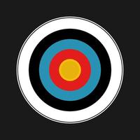 bulleye or target illustration in vector