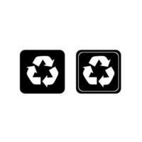 recycle in vector with shiluate style