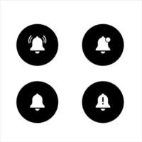 ring or bell icon in apps in vector