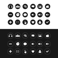 modern icon set for mobile or smartphone apps in vector