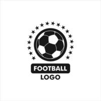 ball in football logo in vector