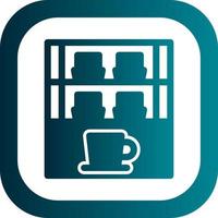 diseño de icono de vector de escaparate de café