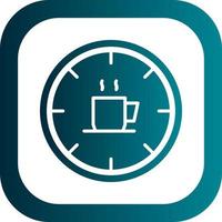 diseño de icono de vector de tiempo de café
