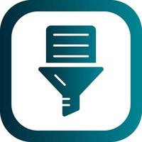 Data Filtering Vector Icon Design