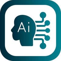 Artificial Consciousness Vector Icon Design