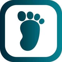 Footprint Vector Icon Design