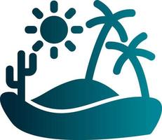 Desert Reort Vector Icon Design