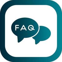 FAQ Vector Icon Design