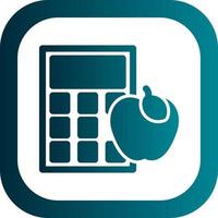 Calorie Calculator Vector Icon Design