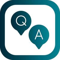 Question and Answer Vector Icon Design