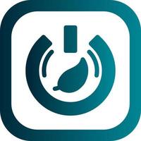 Eco Power Button Vector Icon Design