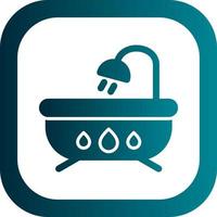 Bathtub Vector Icon Design