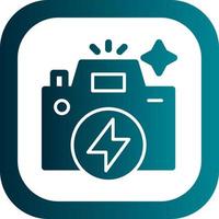 Flash Camera Vector Icon Design