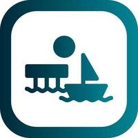 Dock Landscape Vector Icon Design