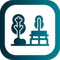 Park Landscape Vector Icon Design