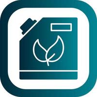 biocombustible lata vector icono diseño