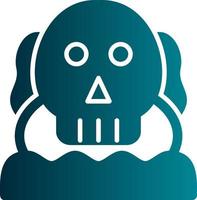 Skull Island Vector Icon Design