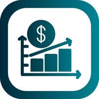 Rising Economy Vector Icon Design