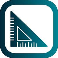 Triangular Ruler Vector Icon Design