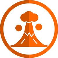 Volcano Landscape Vector Icon Design