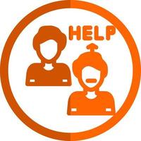 Ask For Help Vector Icon Design