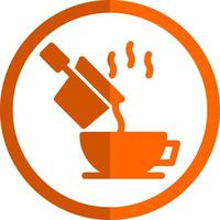 Pour Coffee Vector Icon Design