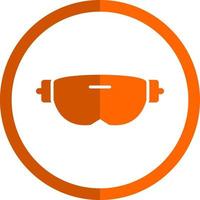 diseño de icono de vector de gafas vr