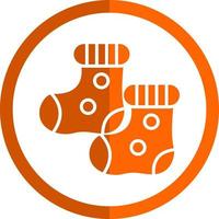 diseño de icono de vector de calcetines de bebé