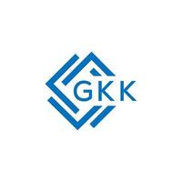 GKK letter logo design on white background. GKK creative  circle letter logo concept. GKK letter design. vector