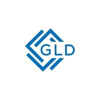 gld letra logo diseño en blanco antecedentes. gld creativo circulo letra logo concepto. gld letra diseño. vector