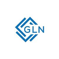 gln letra logo diseño en blanco antecedentes. gln creativo circulo letra logo concepto. gln letra diseño. vector